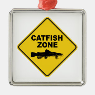 Catfish Zone Metal Tree Decoration