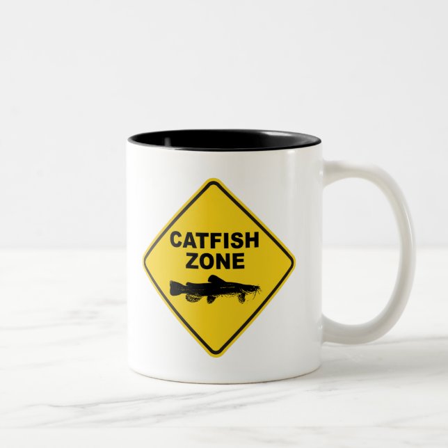 Catfish Zone Two-Tone Coffee Mug (Right)