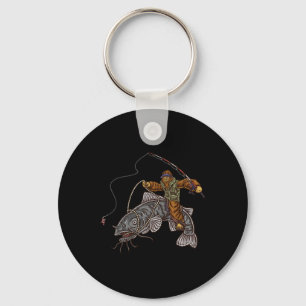 Catfishing Bigfoot Hunting Catfishermen 1  Key Ring
