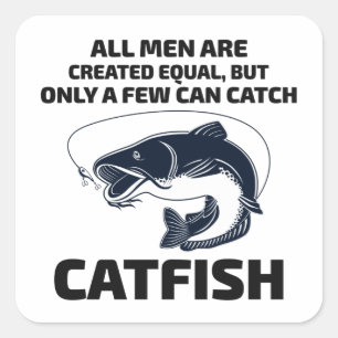Catfishing Catfish Fishing Fisherman Fish Square Sticker