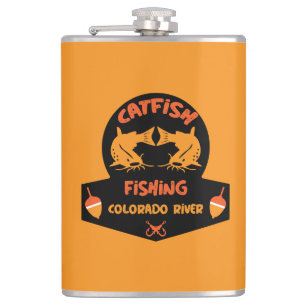 Catfishing Colorado River Hip Flask