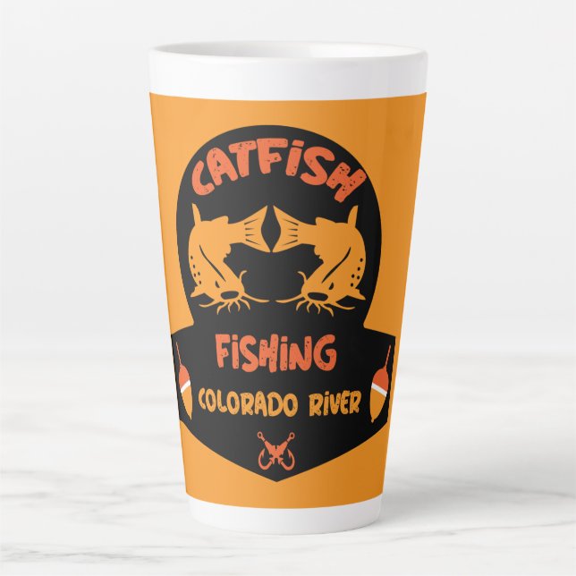 Catfishing Colorado River Latte Mug (Front)
