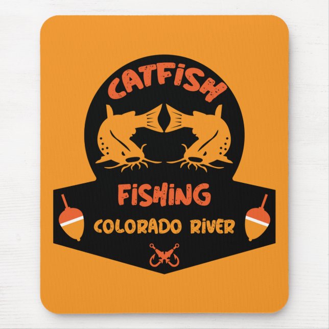 Catfishing Colorado River Mouse Mat (Front)