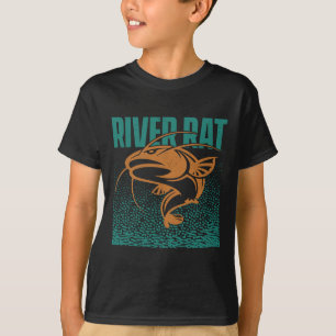 Catfishing Freshwater River Rat - Catfish Fishing T-Shirt