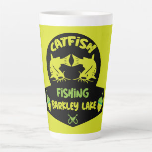 Catfishing Lake Barkley Kentucky Latte Mug