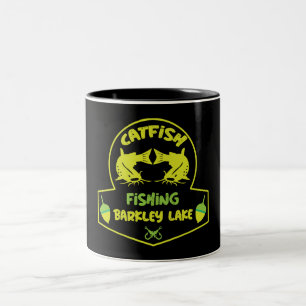 Catfishing Lake Barkley Kentucky Two-Tone Coffee Mug
