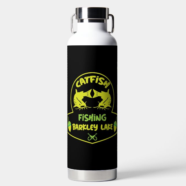 Catfishing Lake Barkley Kentucky Water Bottle (Front)