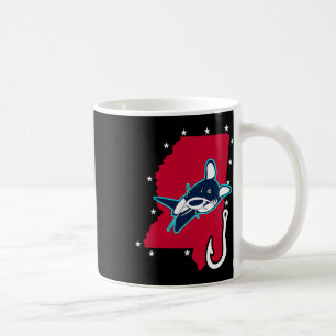 Catfishing Mississippi Flag Fishing Rod T Shirt  Coffee Mug