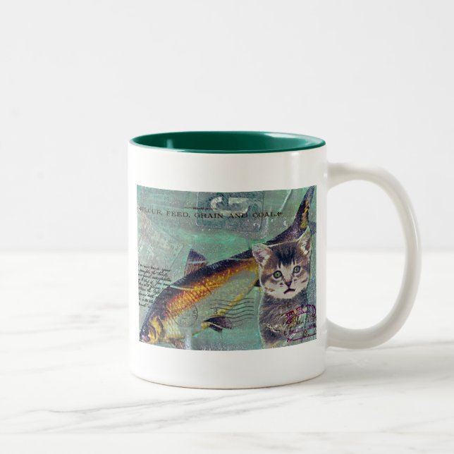Catfishing Two-Tone Coffee Mug (Right)