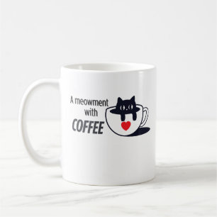 Catful Coffee Vibes – Sleepy Cat Art Coffee Mug