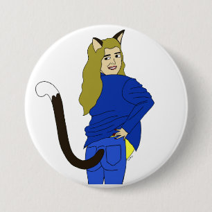 catgirl   7.5 cm round badge