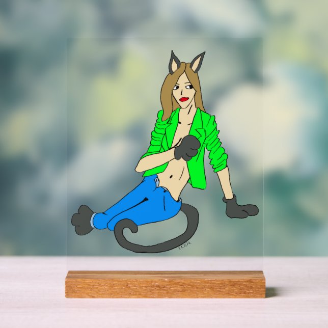 catgirl  acrylic sign (Neutral)