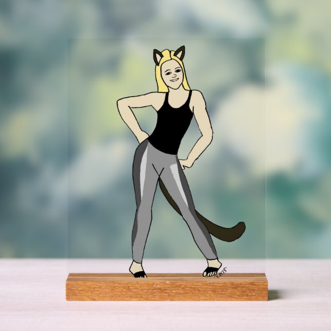 catgirl   acrylic sign (Neutral)