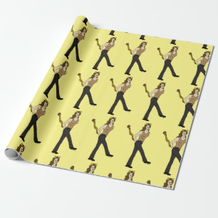 catgirl button wrapping paper
