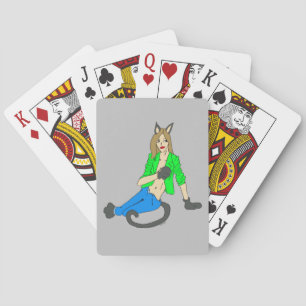 catgirl classic playing cards