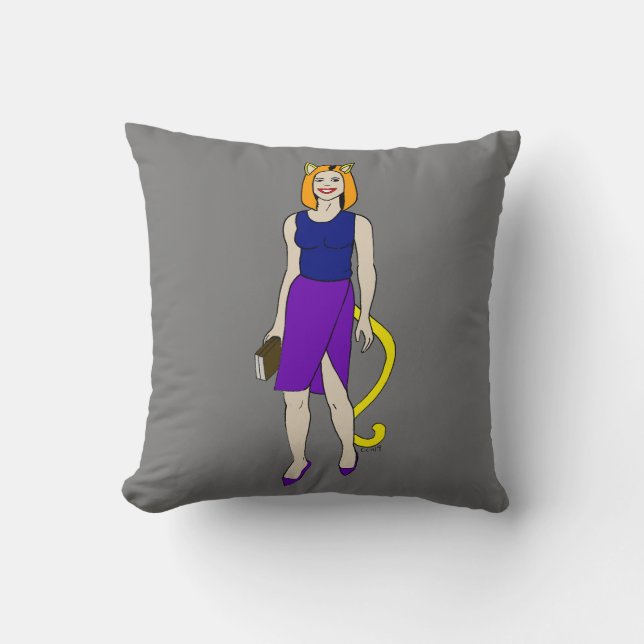 catgirl cushion (Front)