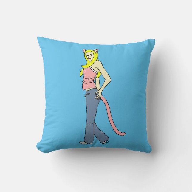 catgirl   cushion (Front)