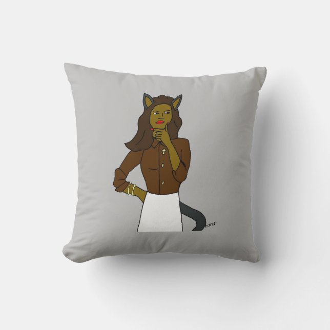catgirl  cushion (Front)