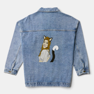 catgirl  denim jacket