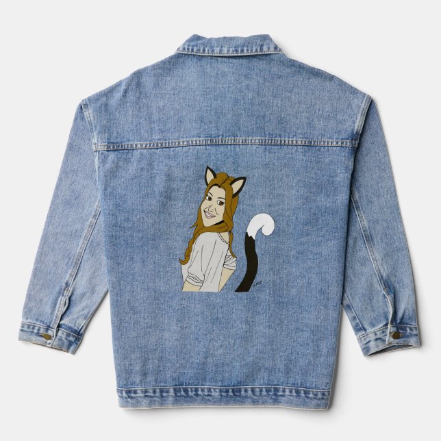 catgirl  denim jacket (Back)