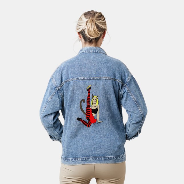 catgirl  denim jacket (Model)