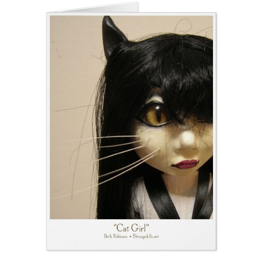 CatGirl Greeting Card