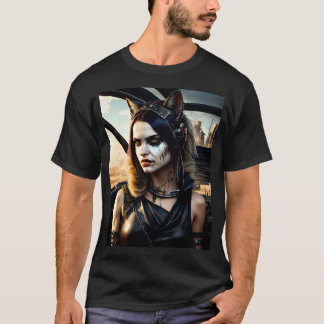Catgirl in the Mad Max style T-Shirt