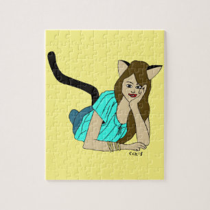 catgirl  jigsaw puzzle