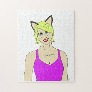 catgirl jigsaw puzzle