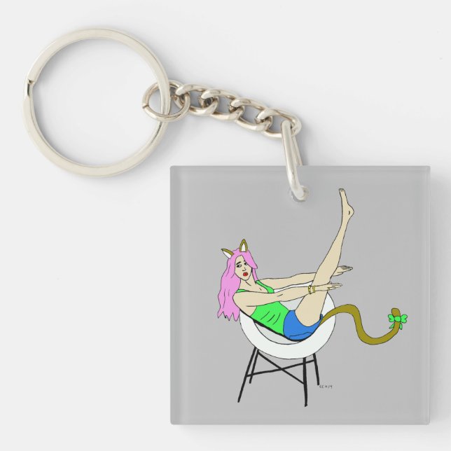catgirl key ring (Front)