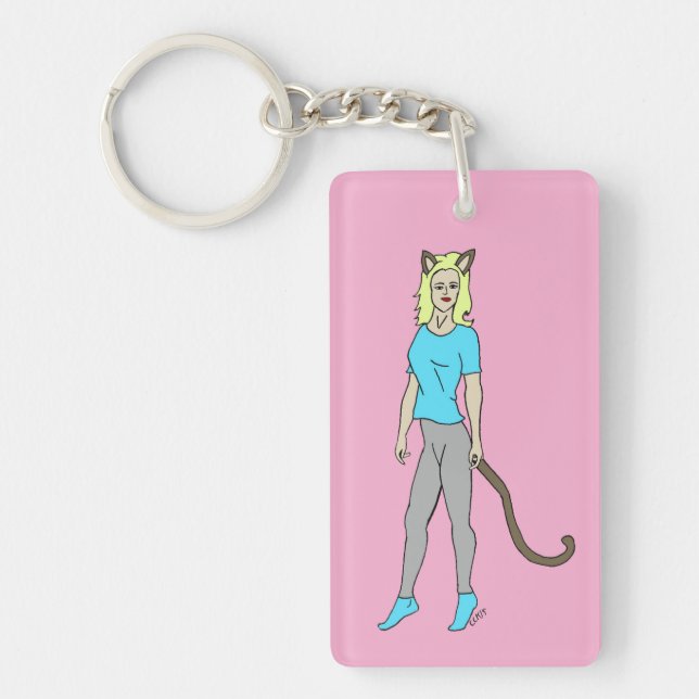 catgirl key ring (Front)