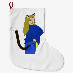 catgirl   large christmas stocking