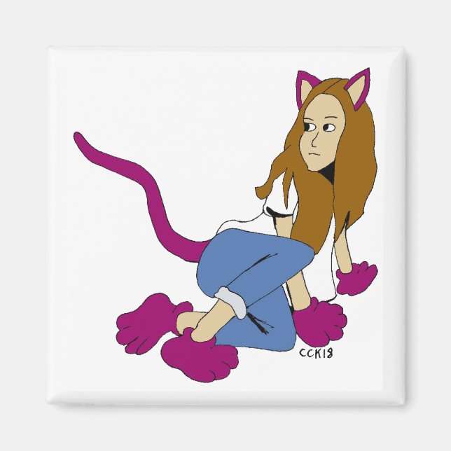 catgirl   magnet (Front)