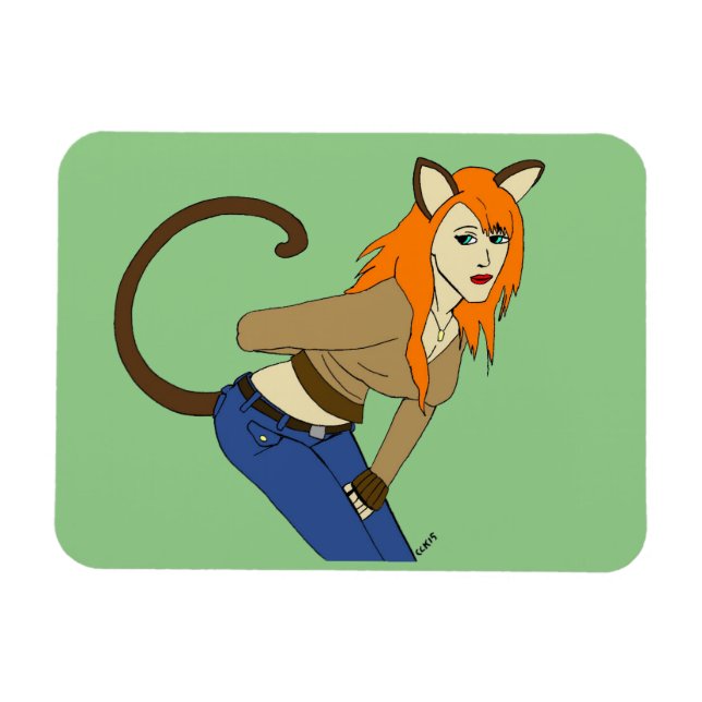 catgirl  magnet (Horizontal)