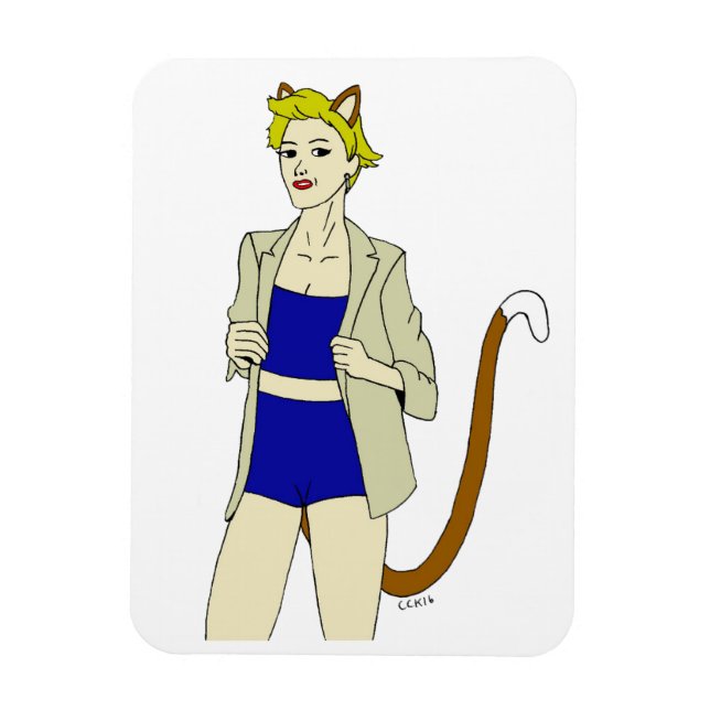 catgirl   magnet (Vertical)