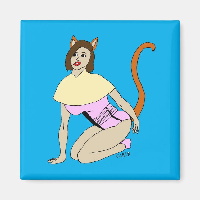 catgirl   magnet (Front)