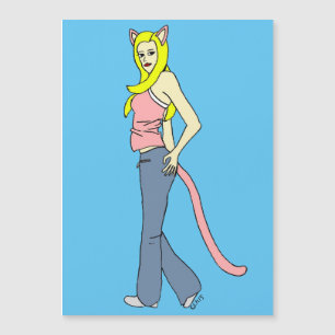 catgirl Magnetic Card