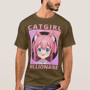 Catgirl Millionaire, Cat Girl Coin Token Crypto Cu T-Shirt