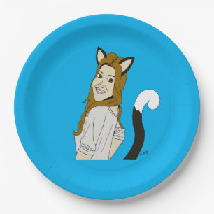catgirl paper plate