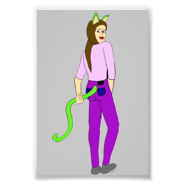 catgirl   photo print (Front)