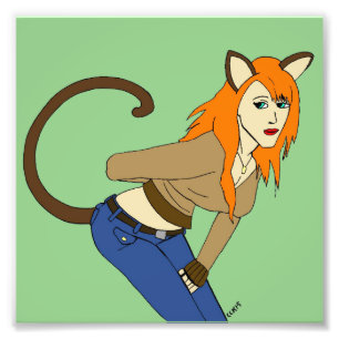 catgirl photo print