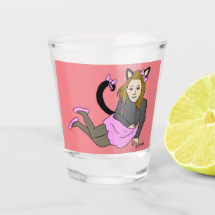 catgirl  shot glass