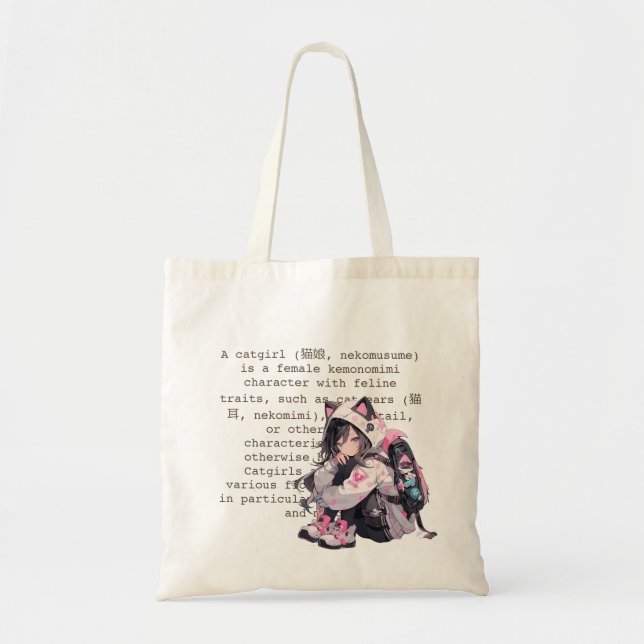 Catgirl Tote Bag (Front)