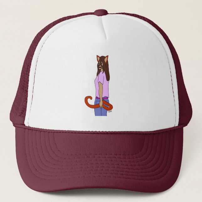 catgirl   trucker hat (Front)