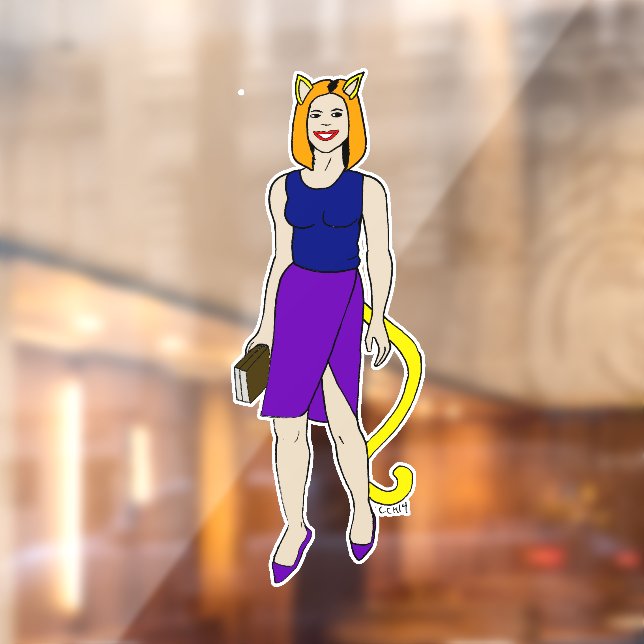 catgirl window cling (Sheet 2)