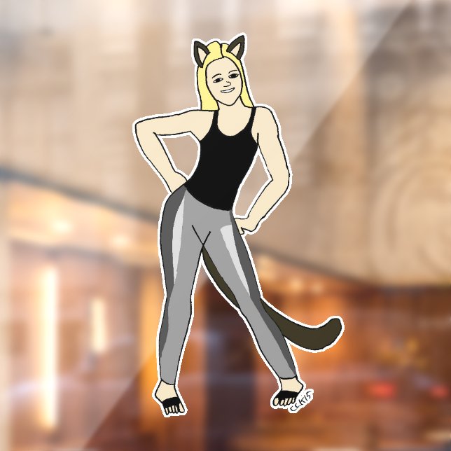 catgirl   window cling (Sheet 2)