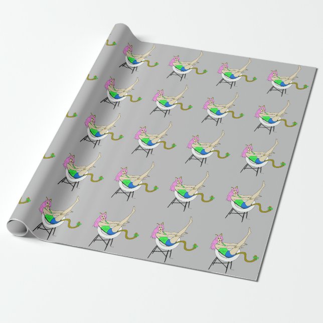 catgirl wrapping paper (Unrolled)