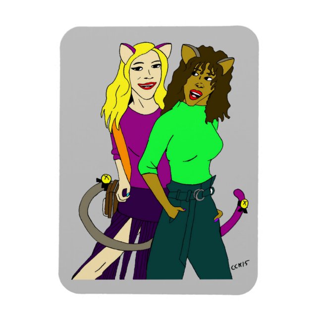 catgirls   magnet (Vertical)