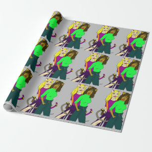 catgirls wrapping paper