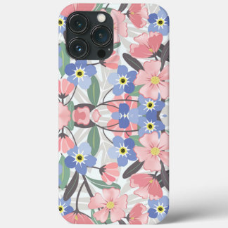 Cath Kidston London Design blue flowers iPhone 13 Pro Max Case